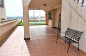 Downstairs shaded front porch